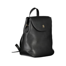 Load image into Gallery viewer, Tommy Hilfiger Elegant Black Backpack with Adjustable Straps
