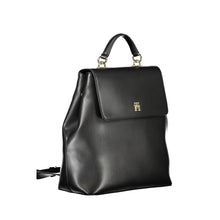 Load image into Gallery viewer, Tommy Hilfiger Eco-Chic Black Backpack with Automatic Closure
