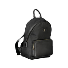 Load image into Gallery viewer, Tommy Hilfiger Chic Black Designer Backpack with Logo Detail
