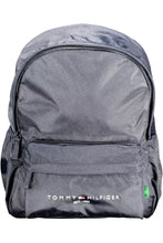 Load image into Gallery viewer, Tommy Hilfiger Sleek Blue Recycled Polyester Backpack
