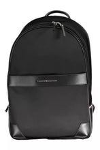 Load image into Gallery viewer, Tommy Hilfiger Sleek Urban Black Backpack with Contrasting Details
