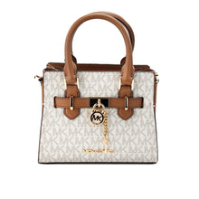 Load image into Gallery viewer, Michael Kors Hamilton XS Small Vanilla PVC Leather Satchel Crossbody Bag Purse
