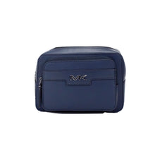 Load image into Gallery viewer, Michael Kors Cooper Small Navy Blue Smooth Leather Double Zip Belt Bag
