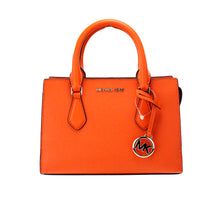 Load image into Gallery viewer, Michael Kors Sheila Small Poppy Vegan Leather Center Zip Satchel Purse Bag
