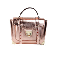 Load image into Gallery viewer, Michael Kors Manhattan Medium Primrose Leather Top Handle Satchel Bag
