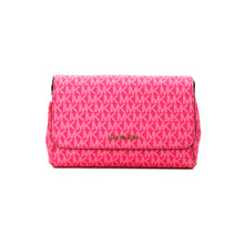 Load image into Gallery viewer, Michael Kors Jet Set Medium Electric Pink Convertible Pouchette Crossbody Bag
