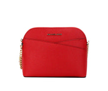 Load image into Gallery viewer, Michael Kors Jet Set Bright Red Medium X Dome PVC Crossbody Bag Purse
