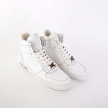 Load image into Gallery viewer, Roberto Cavalli White Suede High-Top Sneakers
