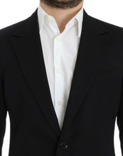 Load image into Gallery viewer, Dolce &amp; Gabbana Black wool slim fit blazer
