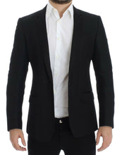 Load image into Gallery viewer, Dolce &amp; Gabbana Black wool MARTINI slim blazer
