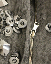 Load image into Gallery viewer, Dolce &amp; Gabbana Black floral crystal embedded dress
