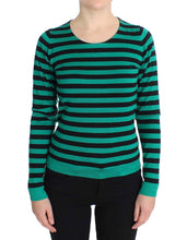 Load image into Gallery viewer, Dolce &amp; Gabbana Elegant Striped Cashmere Silk Sweater
