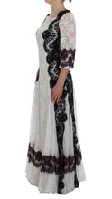 Load image into Gallery viewer, Dolce &amp; Gabbana Floral Lace Silk Blend Maxi Dress
