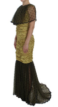 Load image into Gallery viewer, Dolce &amp; Gabbana Yellow Floral Lace Sheath Dress
