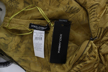 Load image into Gallery viewer, Dolce &amp; Gabbana Yellow Floral Lace Sheath Dress
