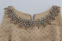 Load image into Gallery viewer, Dolce &amp; Gabbana Beige Crystal Embellished Full Length Dress
