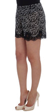 Load image into Gallery viewer, Dolce &amp; Gabbana Elegant Black &amp; White Floral Lace Silk Shorts
