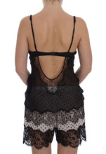 Load image into Gallery viewer, Dolce &amp; Gabbana Elegant Black Silk Lace Lingerie Chemise
