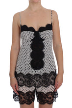 Load image into Gallery viewer, Dolce &amp; Gabbana Black Silk Lace Babydoll Lingerie Top
