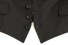 Load image into Gallery viewer, Dolce &amp; Gabbana Elegant Silk-Blend Black Blazer with Scarf Back Detail
