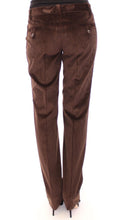 Load image into Gallery viewer, Dolce &amp; Gabbana Brown Corduroys Straight Logo Casual Pants

