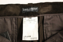 Load image into Gallery viewer, Dolce &amp; Gabbana Brown Corduroys Straight Logo Casual Pants
