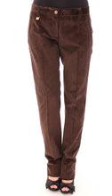 Load image into Gallery viewer, Dolce &amp; Gabbana Brown Corduroys Straight Logo Casual Pants
