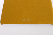 Load image into Gallery viewer, Dolce &amp; Gabbana Chic Yellow Leather Tablet Case
