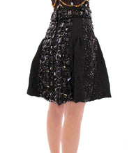 Load image into Gallery viewer, Dolce &amp; Gabbana Black Crystal Embellished Masterpiece Skirt
