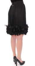 Load image into Gallery viewer, Dolce &amp; Gabbana Elegant Silk Black Skirt for Evenings
