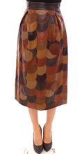 Load image into Gallery viewer, Dolce &amp; Gabbana Elegant Leather Patchwork Skirt
