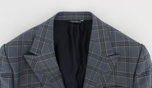 Load image into Gallery viewer, Dolce &amp; Gabbana Blue Checkered Slim Fit Blazer Jacket
