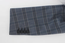 Load image into Gallery viewer, Dolce &amp; Gabbana Blue Checkered Slim Fit Blazer Jacket
