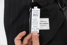 Load image into Gallery viewer, Dolce &amp; Gabbana Chic Gray Striped Wool Blazer Jacket
