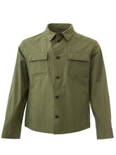 Load image into Gallery viewer, Sealup Elegant Green Cotton Saharan Jacket
