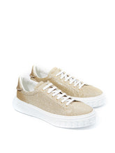 Load image into Gallery viewer, Casadei Off Road Gold Glitter Platform Sneakers
