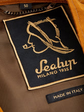 Load image into Gallery viewer, Sealup Elegant Tobacco Bomber Jacket in Eco Leather
