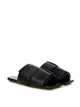 Load image into Gallery viewer, Bottega Veneta Elegant Black Leather Maxi Intreccio Mule
