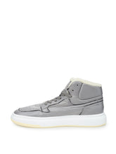 Load image into Gallery viewer, MM6 Maison Margiela Elevated Grey High-Top Fur-Lined Sneakers
