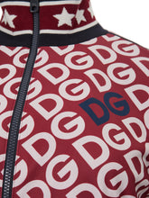 Load image into Gallery viewer, Dolce &amp; Gabbana Elegant Red Logo Zip Sweatshirt
