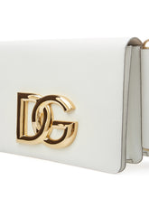 Load image into Gallery viewer, Dolce &amp; Gabbana Elegant Milk White Leather Shoulder Bag
