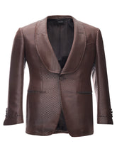 Load image into Gallery viewer, Tom Ford Elegant Bronze Silk Smoking Jacket
