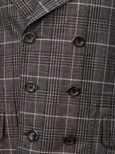 Load image into Gallery viewer, Tom Ford Elegant Grey Checked Mid-Length Trench
