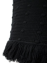 Load image into Gallery viewer, Bottega Veneta Elegant Black Cotton Skirt with Pompom Details
