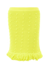 Load image into Gallery viewer, Bottega Veneta Radiant Yellow Fringed Pencil Skirt
