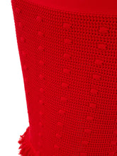 Load image into Gallery viewer, Bottega Veneta Elegant Red Pompom Detail Pencil Skirt
