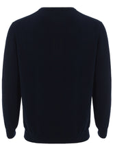 Load image into Gallery viewer, Colombo Navy Blue V-Neck Cashmere Sweater

