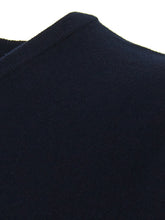 Load image into Gallery viewer, Colombo Navy Blue V-Neck Cashmere Sweater
