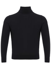 Load image into Gallery viewer, Colombo Elegant Black Cashmere Silk Blend Sweater
