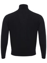 Load image into Gallery viewer, Colombo Elegant Black Cashmere Silk Blend Sweater
